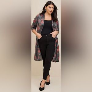 Sequin Velvet Maxi Kimono